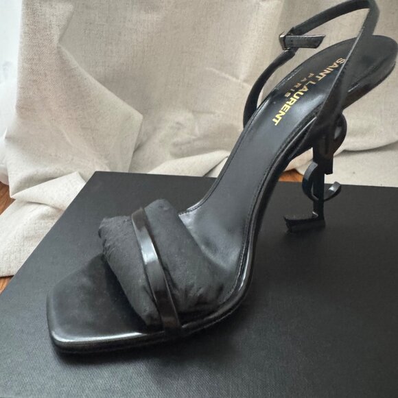 Saint Laurent Opyum Leather Sandals - Picture 3 of 6